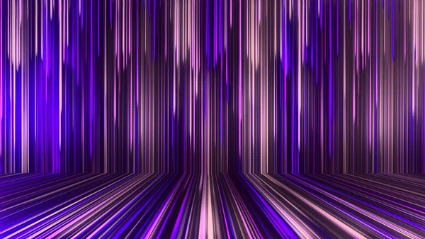 Рендеринг Абстрактного Панорамного Неонового Фона Светящимися Лучами Цветные Лучи Движутся — стоковое фото