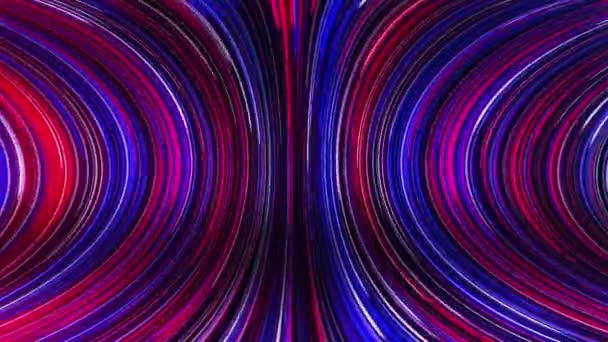 Latar Belakang Neon Panorama Bstrak Dengan Sinar Yang Bersinar Sinar — Stok Video