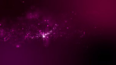 Parlak, soyut, parlak parçacık yapısı bulutu. Parçacıklardan oluşan bir akım, arkaplanda bir noktalar dalgası gibi hareket eder.