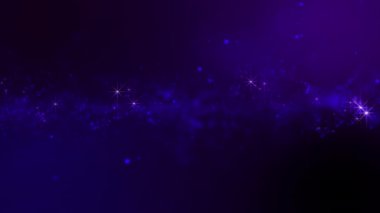 Parlak, soyut, parlak parçacık yapısı bulutu. Parçacıklardan oluşan bir akım, arkaplanda bir noktalar dalgası gibi hareket eder.