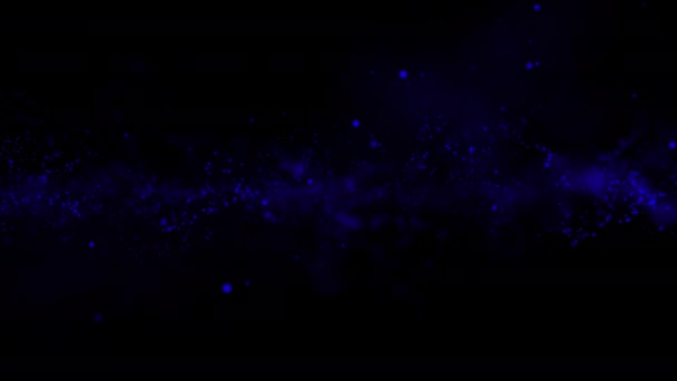 Nube Luminosa Astratta Dalla Struttura Delle Particelle Flusso Particelle Muove — Video Stock