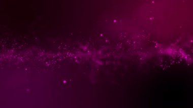 Parçacıkların yapısından parlak, soyut bulut. Parçacıklardan oluşan bir akım, arkaplanda bir noktalar dalgası gibi hareket eder.