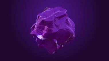 Anisotropic stone morphing. Waves of deformation run through the material. Art object for a stylish modern bright background. Looped
