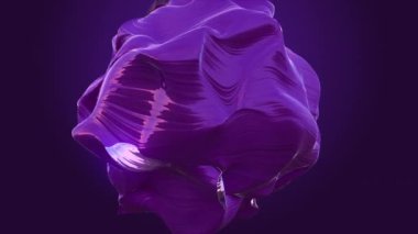 Anisotropic stone morphing. Waves of deformation run through the material. Art object for a stylish modern bright background. Looped