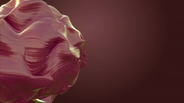 Anisotropic stone morphing. Waves of deformation run through the material. Art object for a stylish modern bright background. Looped
