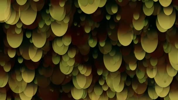 Плавний Потік Фігур Вигляді Еліпсів Еліпси Різних Розмірів Різною Швидкістю — стокове відео