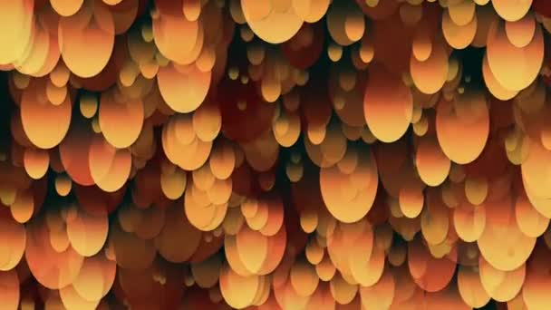Плавний Потік Фігур Вигляді Еліпсів Еліпси Різних Розмірів Різною Швидкістю — стокове відео