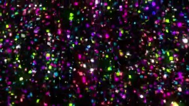 Bright dynamic and festive multi-colored confetti, which will be useful for any material. Will help to convey a festive mood or brightly complement the presentation. looped