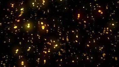 3D rendering of bright festive golden confetti that will be useful for any material. It will help to convey a festive mood or brightly complement the presentation