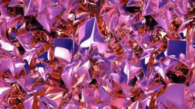 Zarif şekilli teknolojik bir materyalin yüzeyinde parlak sıvı dalgalar var. Soyut salınımlı ferromanyetik hareket eden sıvı. Metalik maddelerin modern nanoteknolojileri. Döngülü