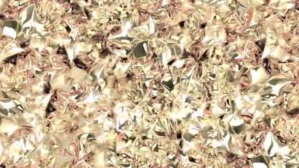 Shiny Liquid Ripples Surface Technological Material Elegant Shape Abstract Oscillating — Vídeos de Stock