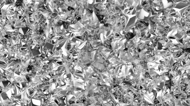 3D rendering glittering liquid ripples on the silvery surface of a technological material with an elegant shape. Abstract ferromagnetic fluid. Modern nanotechnologies of metallic materials