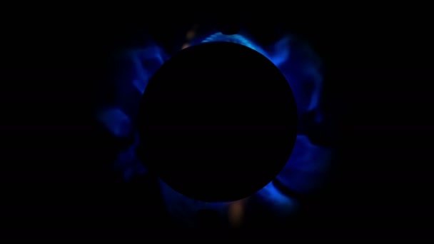 Enerji Akışının Merkezi Bileşimi Merkezden Yayılıyor Kompozisyonun Ortasına Bir Logo — Stok video