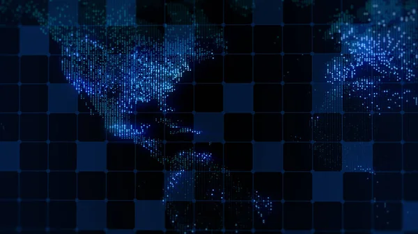 Föld Digitális Térképének Ábrázolása Megaciták Fényei Lágy Fényben Egyesülnek Tökéletes — Stock Fotó
