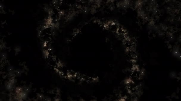 Темная Материя Внутри Галактики Внешнее Пространство Наполненное Темной Субстанцией — стоковое видео