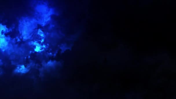 Descarga Rayos Efectos Luz Las Nubes Nubes Trueno Destellos Brillantes — Vídeos de Stock