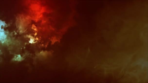 Wyładowanie Atmosferyczne Efekty Świetlne Chmurach Chmury Piorunów Jasnych Błyskach Błyskawicy — Wideo stockowe