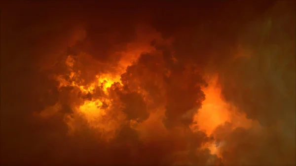 Representación Rayos Efectos Luz Las Nubes Nubes Truenos Con Destellos — Foto de Stock