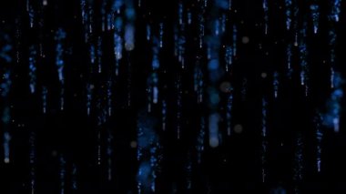 Parlak renkli parçacıklar halinde konfeti zarif bir şekilde iniyor ve havada dönüyor. Neşeli ve şık bir sunum için de ideal bir arka plan. Döngülü