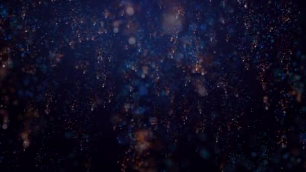 Světle Zbarvené Konfety Podobě Částic Elegantně Sestupují Víří Vzduchu Ideální — Stock video