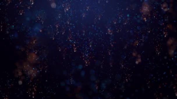 Ljusfärgad Konfetti Form Partiklar Elegant Ner Virvlande Luften Idealisk Festlig — Stockvideo