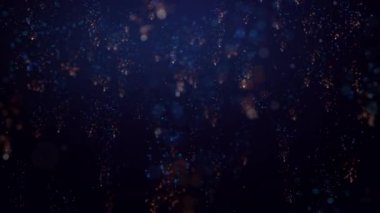 Parlak renkli parçacıklar halinde konfeti zarif bir şekilde iniyor ve havada dönüyor. Neşeli ve şık bir sunum için de ideal bir arka plan. Döngülü