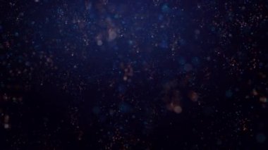 Parlak renkli parçacıklar halinde konfeti zarif bir şekilde iniyor ve havada dönüyor. Neşeli ve şık bir sunum için de ideal bir arka plan. Döngülü