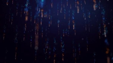 Parlak renkli parçacıklar halinde konfeti zarif bir şekilde iniyor ve havada dönüyor. Neşeli ve şık bir sunum için de ideal bir arka plan. Döngülü