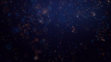 Parlak renkli parçacık konfetisinin 3 boyutlu yansıması zarif bir şekilde yere iner ve havada döner. Parlak ve şık bir sunum için de uygun ideal bir şenlik arka planı.