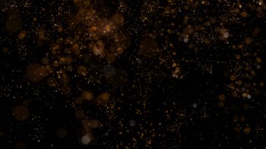 Parlak renkli parçacık konfetisinin 3 boyutlu yansıması zarif bir şekilde yere iner ve havada döner. Parlak ve şık bir sunum için de uygun ideal bir şenlik arka planı.