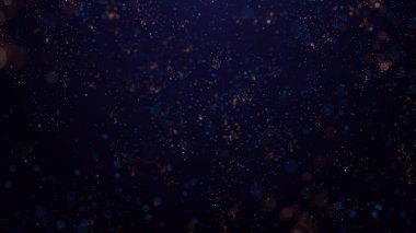 Parlak renkli parçacık konfetisinin 3 boyutlu yansıması zarif bir şekilde yere iner ve havada döner. Parlak ve şık bir sunum için de uygun ideal bir şenlik arka planı.