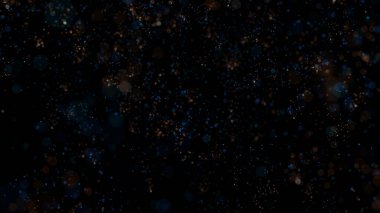 Parlak renkli parçacık konfetisinin 3 boyutlu yansıması zarif bir şekilde yere iner ve havada döner. Parlak ve şık bir sunum için de uygun ideal bir şenlik arka planı.