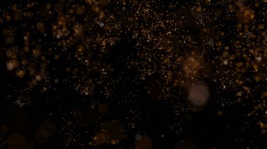 Parlak renkli parçacık konfetisinin 3 boyutlu yansıması zarif bir şekilde yere iner ve havada döner. Parlak ve şık bir sunum için de uygun ideal bir şenlik arka planı.