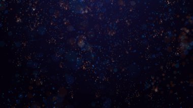 Parlak renkli parçacık konfetisinin 3 boyutlu yansıması zarif bir şekilde yere iner ve havada döner. Parlak ve şık bir sunum için de uygun ideal bir şenlik arka planı.