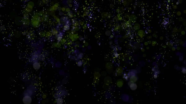 Das Rendering Von Farbenfrohem Partikelkonfetti Fällt Elegant Herab Und Wirbelt — Stockfoto