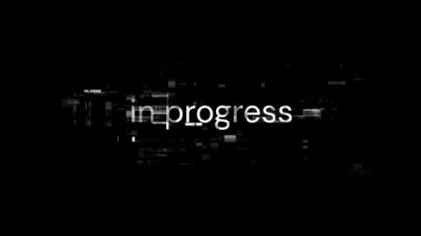 Teknolojik arızaların ekran etkilerini içeren bir metinde. Çeşitli parazitlerle muhteşem ekran arızası. Döngülü