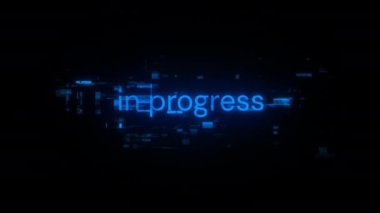 Teknolojik arızaların ekran etkilerini içeren bir metinde. Çeşitli parazitlerle muhteşem ekran arızası. Döngülü