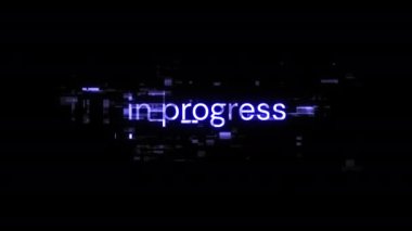 Teknolojik arızaların ekran etkilerini içeren bir metinde. Çeşitli parazitlerle muhteşem ekran arızası. Döngülü