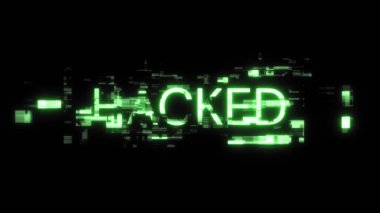 3D hack metni, teknolojik arızaların ekran efektleriyle donatılmış. Çeşitli parazitlerle muhteşem ekran arızası