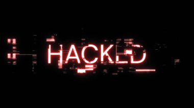 3D hack metni, teknolojik arızaların ekran efektleriyle donatılmış. Çeşitli parazitlerle muhteşem ekran arızası