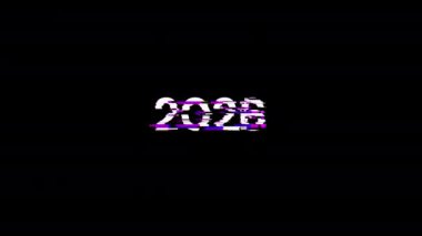 Teknolojik arızaların ekran efektleri içeren 2026 metin. Çeşitli parazitlerle muhteşem ekran arızası