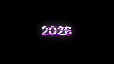 Teknolojik arızaların ekran efektleri içeren 2026 metin. Çeşitli parazitlerle muhteşem ekran arızası