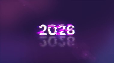 Teknolojik arızaların ekran efektleriyle birlikte 3D görüntüleme 2026 metni. Çeşitli parazitlerle muhteşem ekran arızası