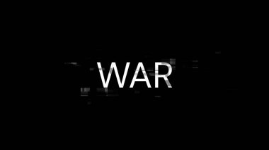 Teknolojik arızaların ekran etkilerini içeren 3D savaş metni hazırlamak. Çeşitli parazitlerle muhteşem ekran arızası