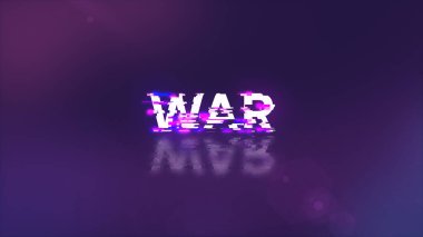 Teknolojik arızaların ekran etkilerini içeren 3D savaş metni hazırlamak. Çeşitli parazitlerle muhteşem ekran arızası