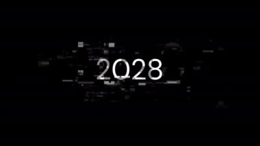 Teknolojik arızaların ekran efektleri içeren 2028 metin. Çeşitli parazitlerle muhteşem ekran arızası. Döngülü