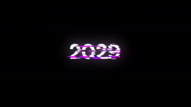 Teknolojik arızaların ekran efektleri içeren 2029 metni. Çeşitli parazitlerle muhteşem ekran arızası