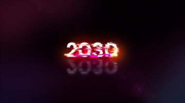 Teknolojik arızaların ekran efektleri içeren 2030 metin. Çeşitli parazitlerle muhteşem ekran arızası