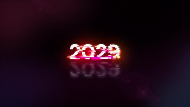 2029 Szöveg Technológiai Hibák Kijelzőhatásaival Látványos Képernyő Hiba Különböző Típusú — Stock videók
