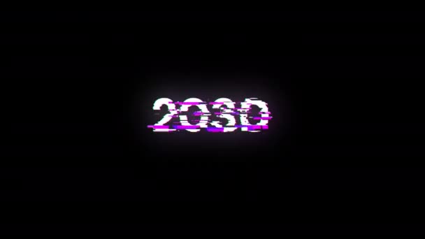 2030 실패의 효과와 텍스트 간섭의 종류를 경이로운 스크린 Glitch — 비디오